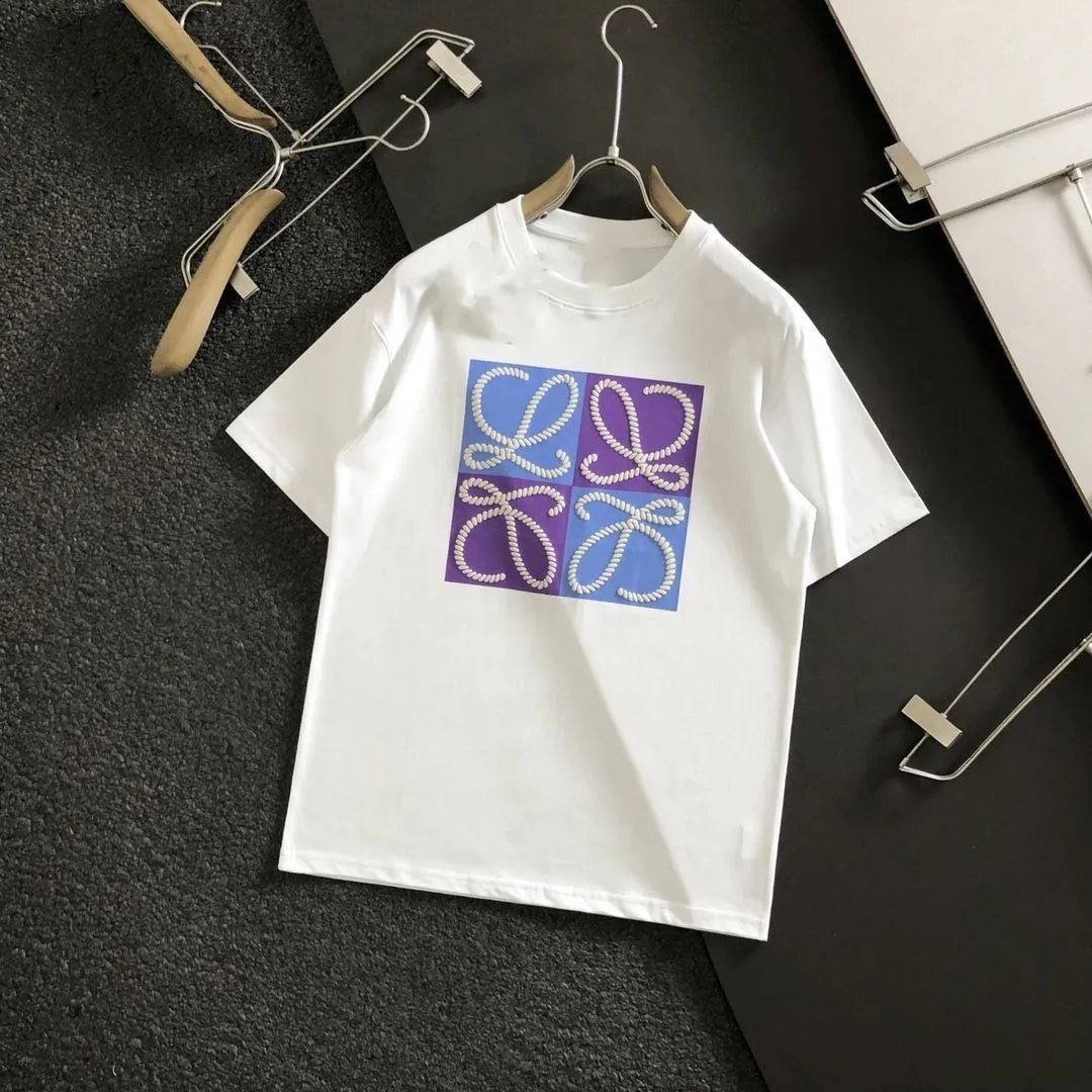 絶対流行 高級感 2色選べる コットン プリント ゆったり 快適 夏 メンズレデイーズ Ｔシャツ　