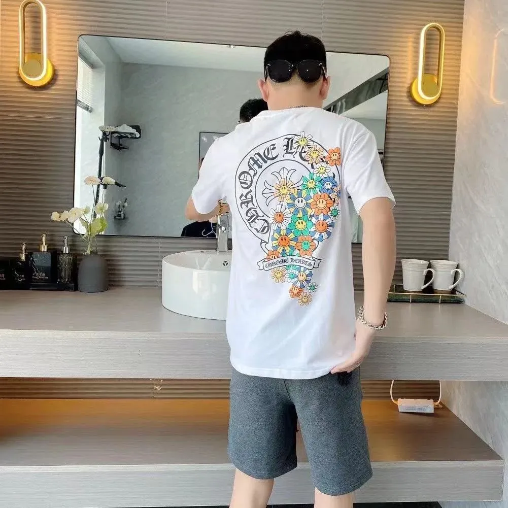 トレンド カッコイイ 合わせやすい カジュアル ラウンドネック 半袖 Tシャツ