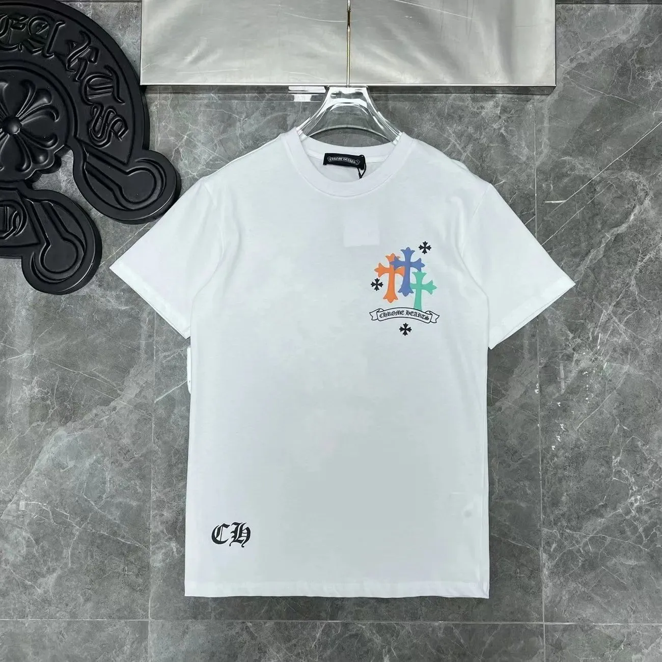 トレンド カッコイイ 合わせやすい カジュアル ラウンドネック 半袖 Tシャツ