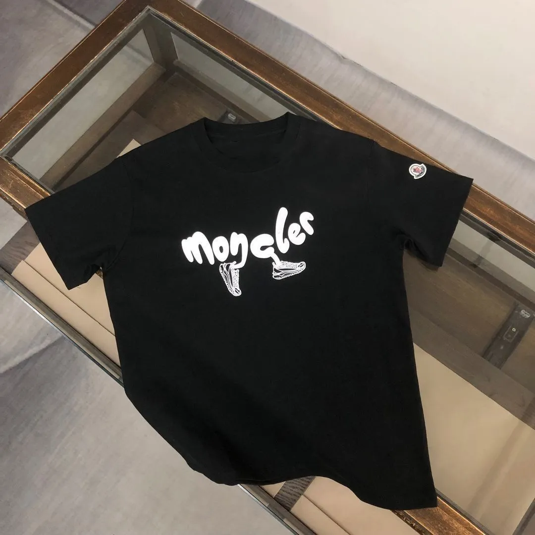 着瘦せ 高級感 シンプル ラウンドネック 無地 アルファベット コットン ゆったり カジュアル プルオーバー Ｔシャツ