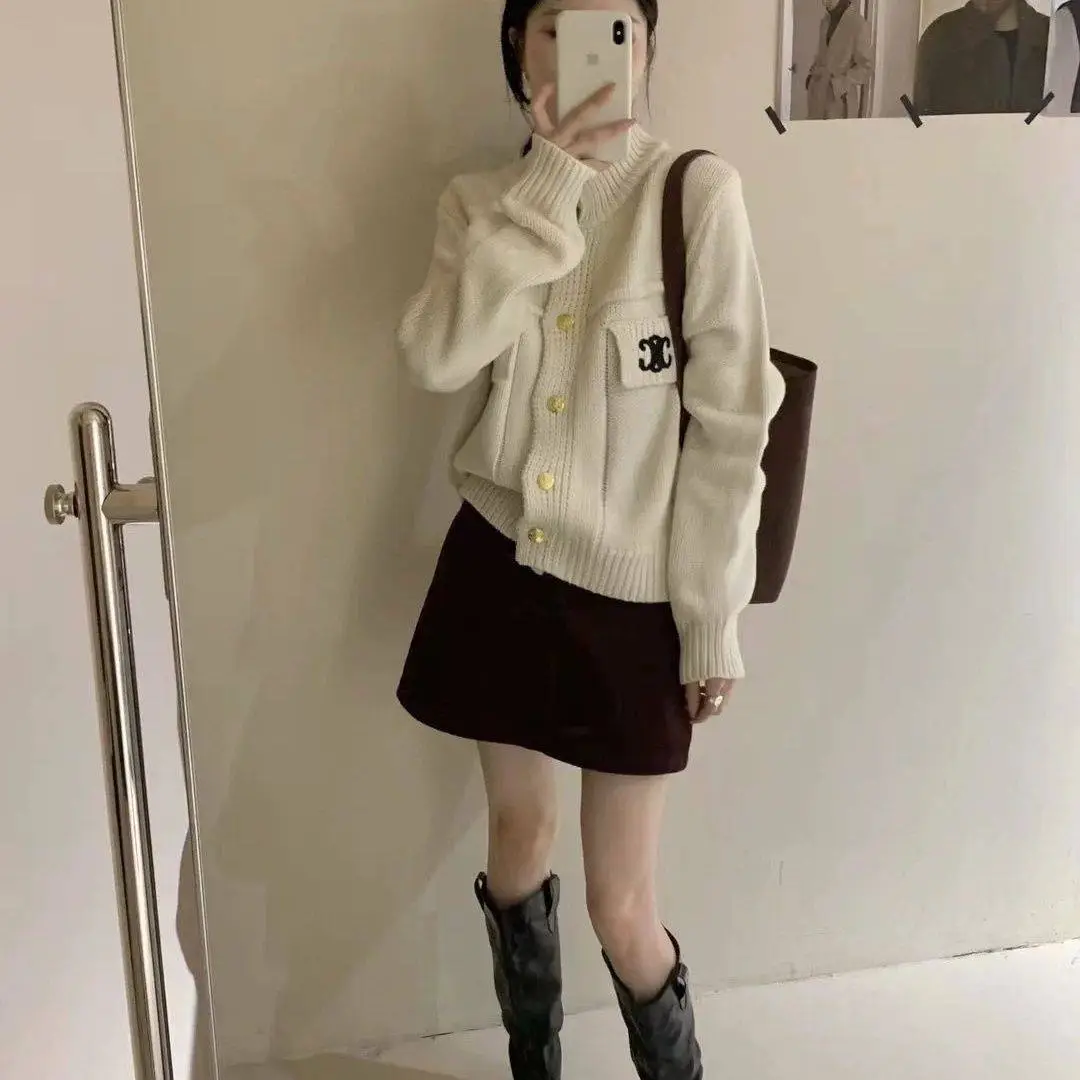 質感のいい 好感度100％ おすすめ エレガント シンプル  お気に入り 高品質 大人気 ニット生地 長袖 カーディガン