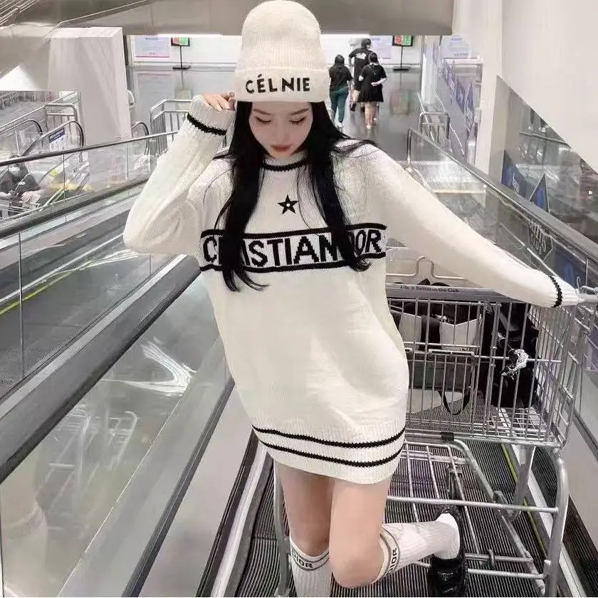 今季も大流行 着心地良い 組み合わせやすい 爆売れ中 オーバーサイズ 超ファッション ニット生地 長袖 ニットセーター