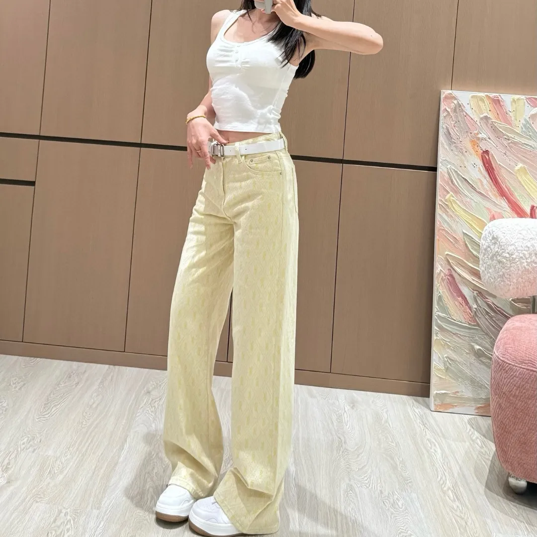 『S-L』ヒット商品 ベルト付き 快適 魅力的 通気性 スムーズ ジャカードデニムパンツ