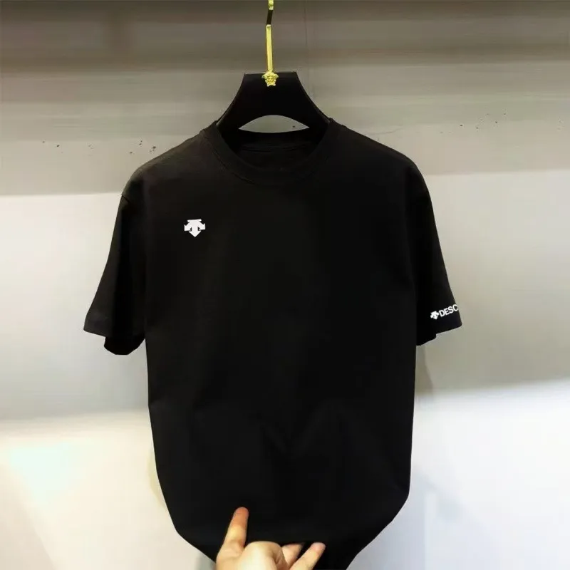 『S-4XL』クール シルコットン カジュアル 快適 ミニマル クルーネック メンズ トレンド Tシャツ