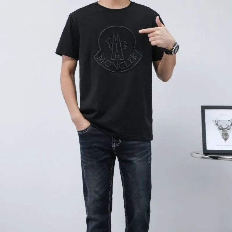 『S-4XL』新作登場 トレンド 高品質 ゆるい カジュアル シンプル 合わせやすい 刺繍 Ｔシャツ