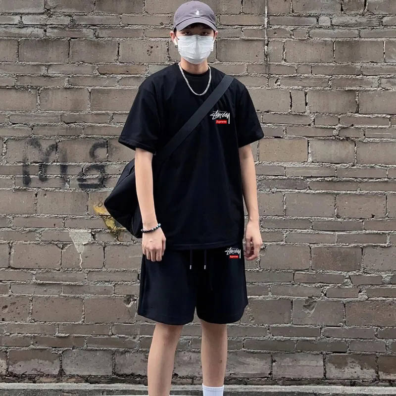 『M-3XL』トレンド シンプル カジュアル 高品質Ｔシャツ ショートパンツ セットアップ