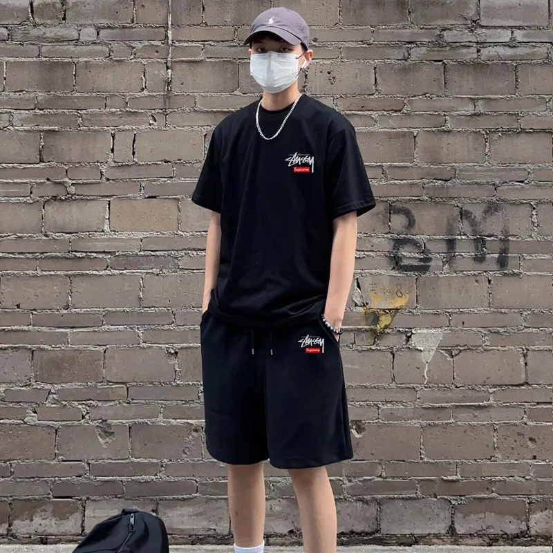 『M-3XL』トレンド シンプル カジュアル 高品質Ｔシャツ ショートパンツ セットアップ