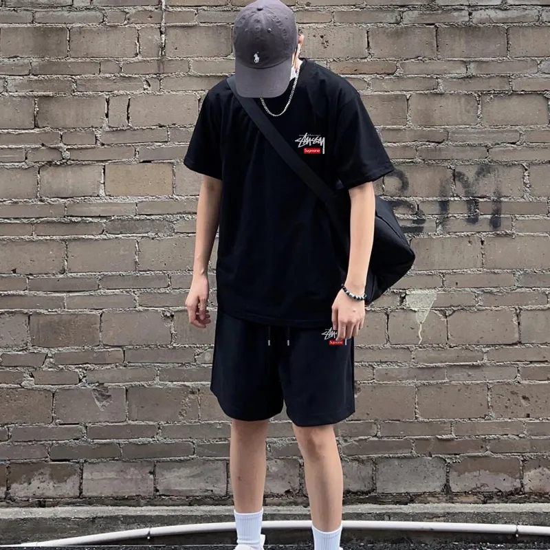 『M-3XL』トレンド シンプル カジュアル 高品質Ｔシャツ ショートパンツ セットアップ