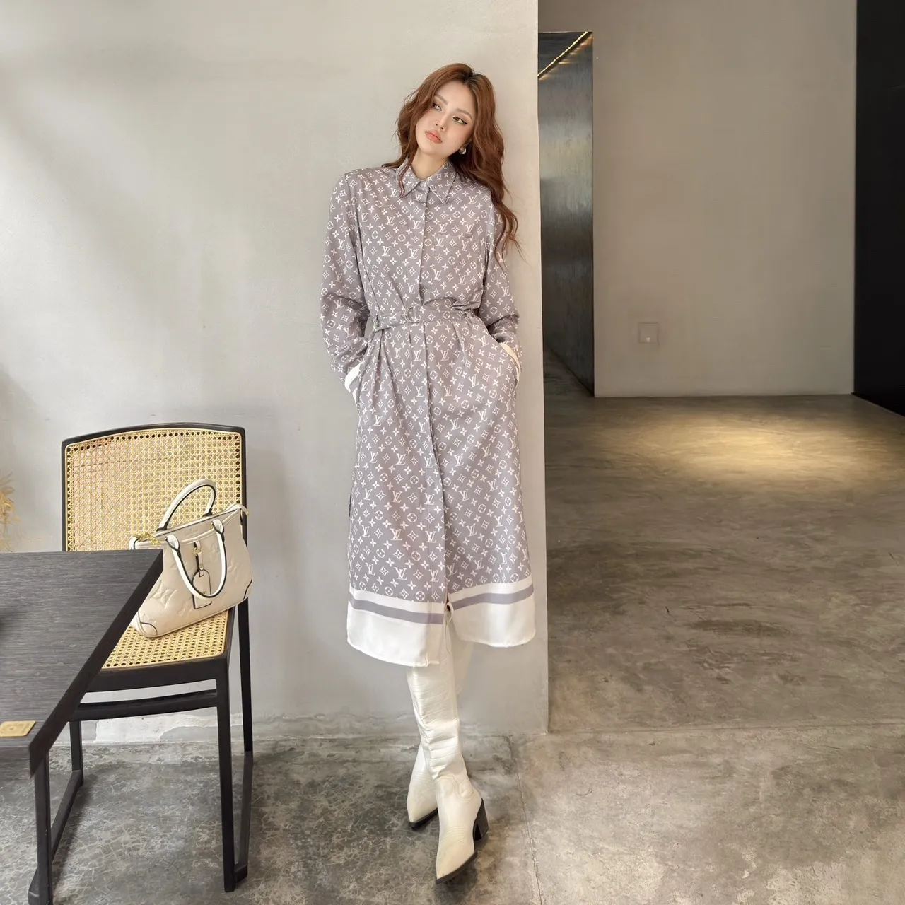 『S-L』オシャレ度UP クラシック 軽量仕上げ 着せやすい ワンピース