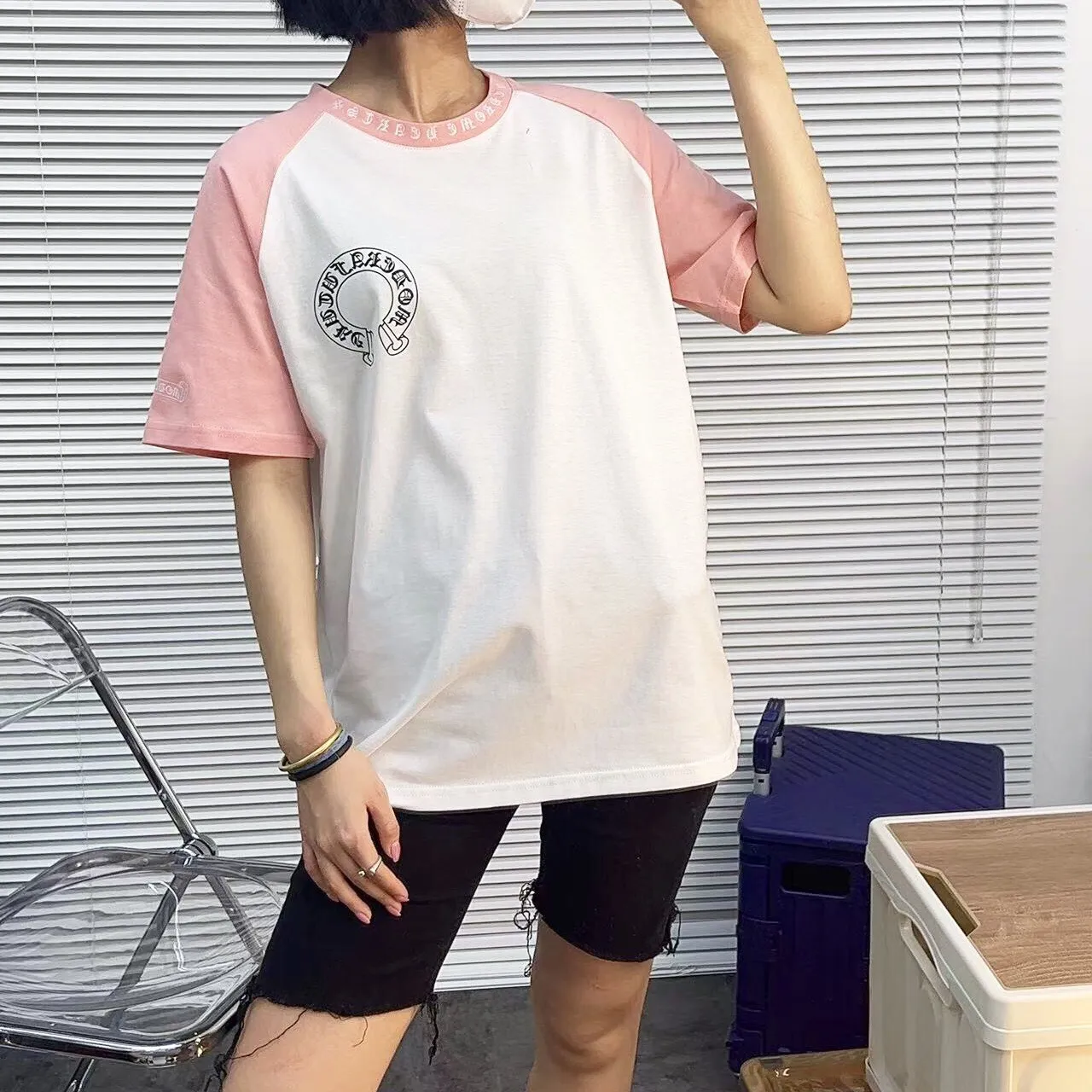 『M-L』オシャレ度UP 存在感抜群 柔らかい肌触り カジュアル 半袖 Tシャツ