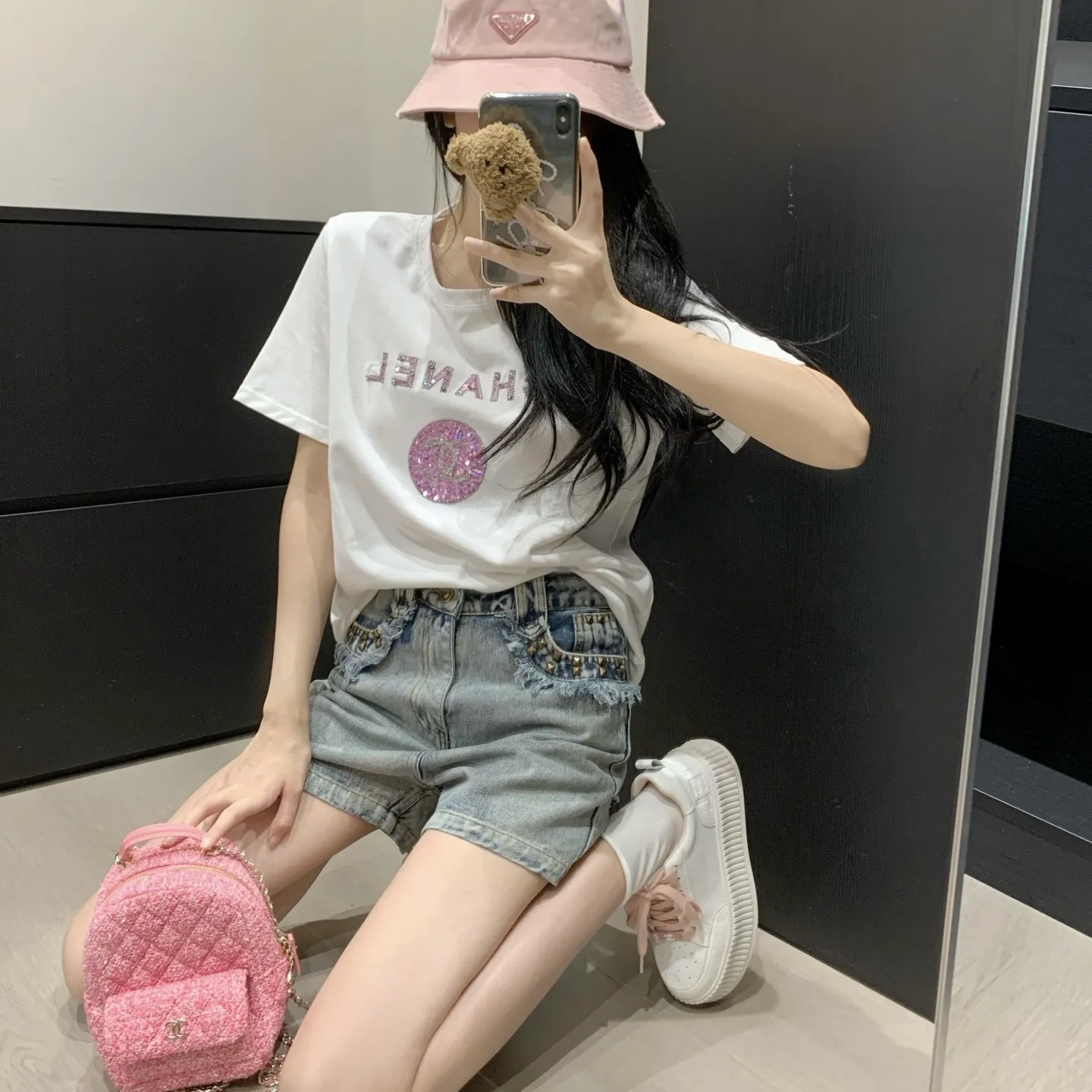『S-L』SNSで話題沸騰 モード感のある 履きやすい デニム素材 ショートパンツ